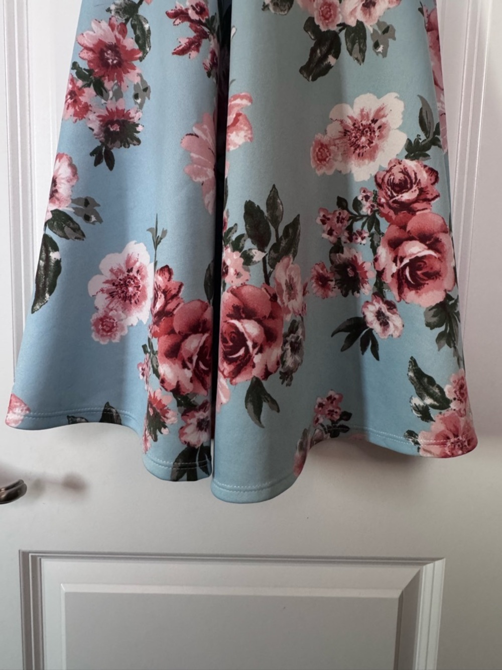 Charlotte Russe Light Blue Floral Spaghetti Strap Dress - Picture 7 of 7